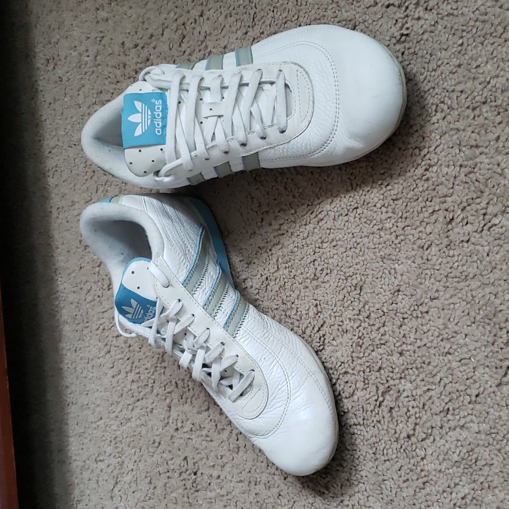 Team adidas sneakers driving shoes Goodyear men's size 8